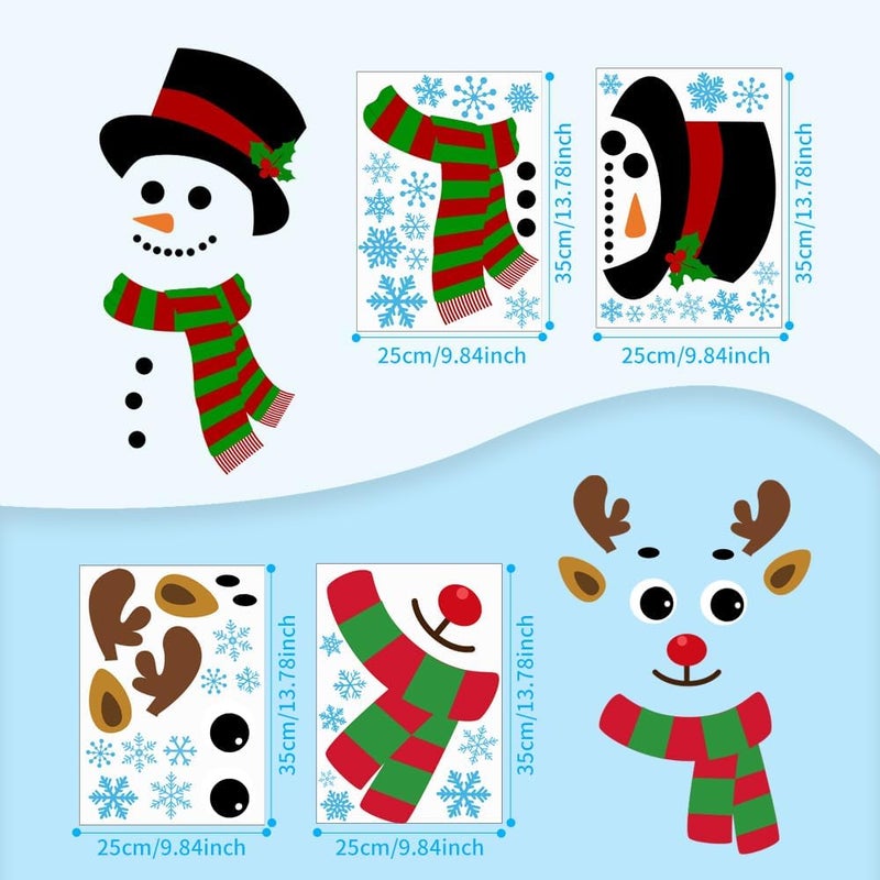 IMISHM Christmas Wall Decorations Christmas Door Decorations Christmas Window Decorations Christmas Door Stickers Christmas Wall Stickers for Christmas Holiday Decor - Image 2